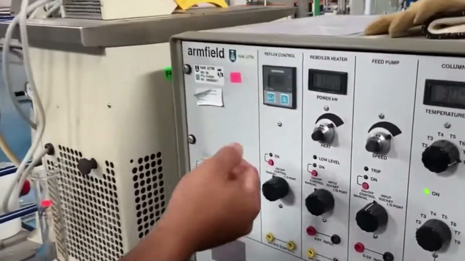 Setting a rig control panel, Faculty of Chemical Engineering